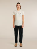 Women's Merino 150 Tech Lite Short Sleeve Tee Bird Transit Ecru hthr - 3