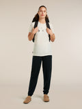 Women's Merino 150 Tech Lite Short Sleeve Tee Bird Transit Ecru hthr - 4