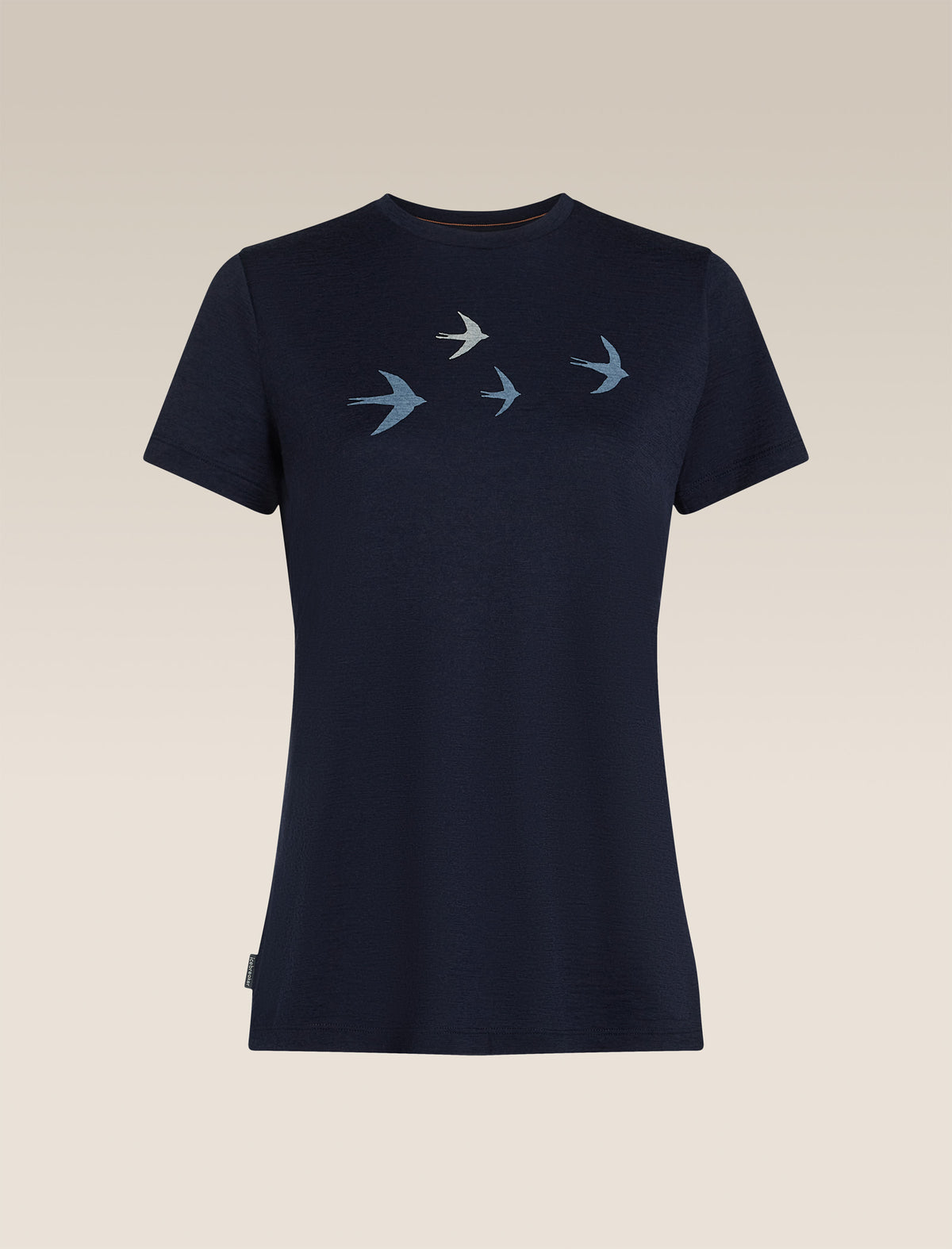 Women's Merino 150 Tech Lite Short Sleeve Tee Bird Transit Midnight Navy - 7