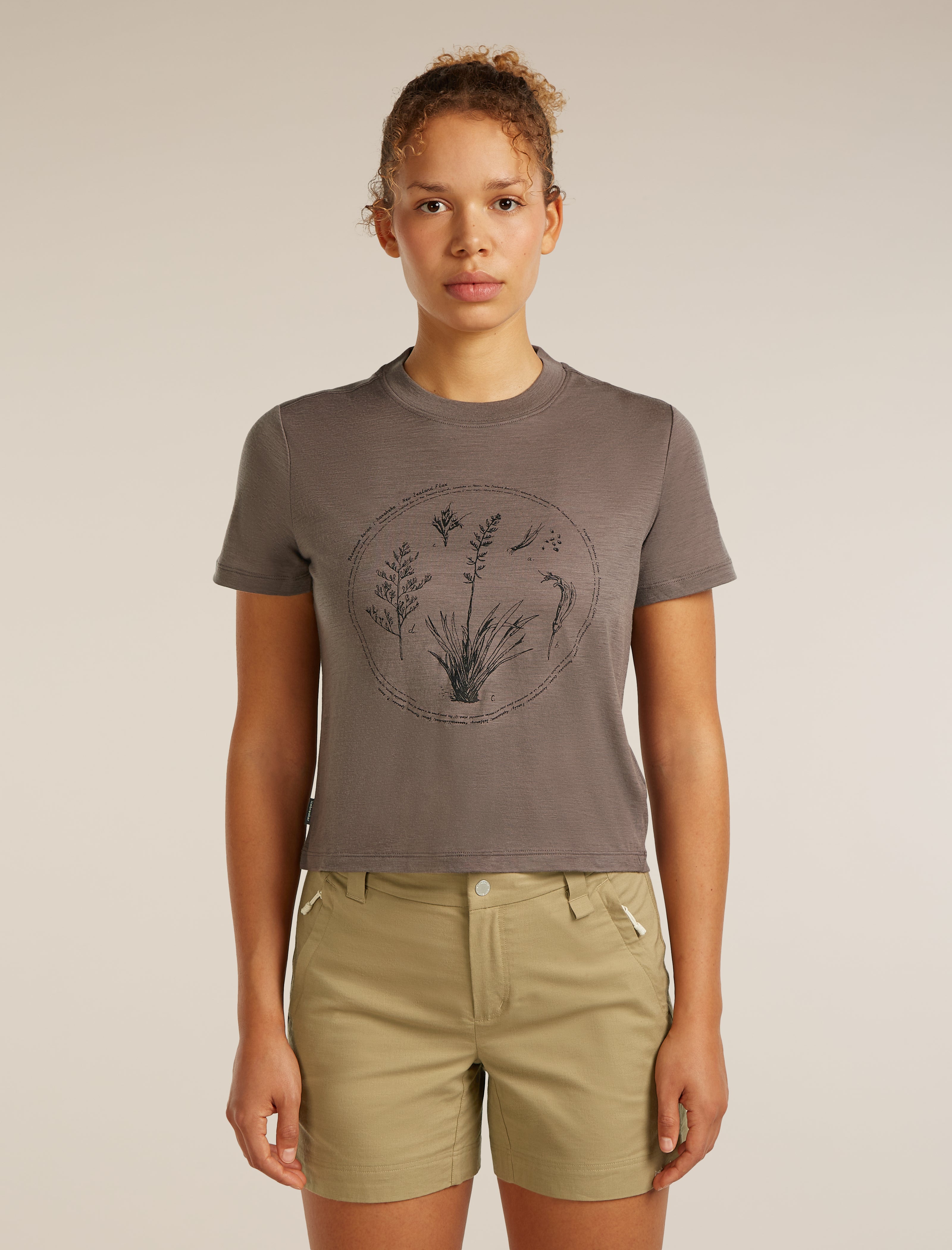 Women Merino 150 Tech Lite Short Sleeve Crop Tee Seed Story