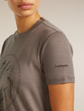 Women's Merino 150 Tech Lite Short Sleeve Crop Tee Seed Story Porcini - 5