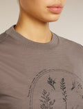 Women's Merino 150 Tech Lite Short Sleeve Crop Tee Seed Story Porcini - 6