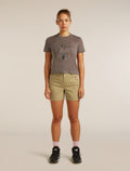 Women's Merino 150 Tech Lite Short Sleeve Crop Tee Seed Story Porcini - 3