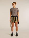 Women's Merino 150 Tech Lite Short Sleeve Crop Tee Seed Story Porcini - 4