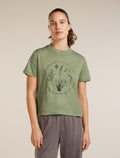 Women's Merino 150 Tech Lite Short Sleeve Crop Tee Seed Story Lichen - 1