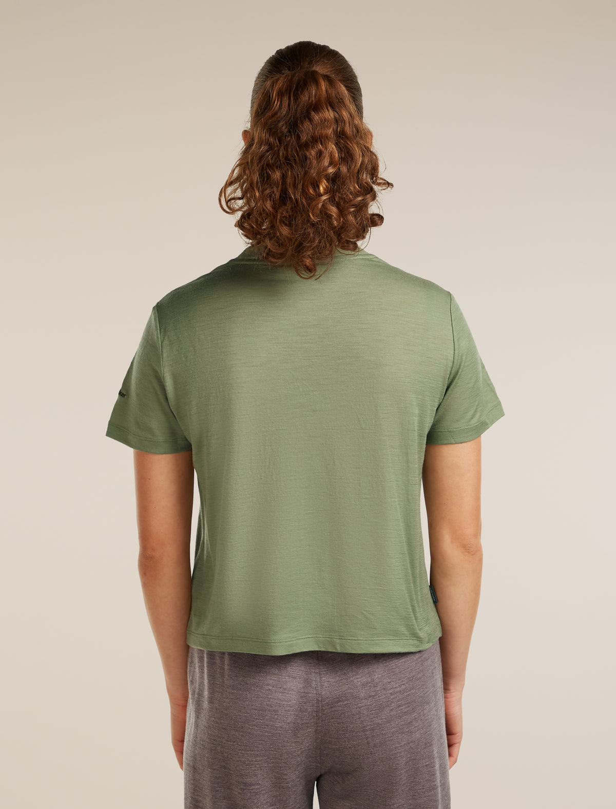 Women's Merino 150 Tech Lite Short Sleeve Crop Tee Seed Story Lichen - 2