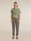 Women's Merino 150 Tech Lite Short Sleeve Crop Tee Seed Story Lichen - 4