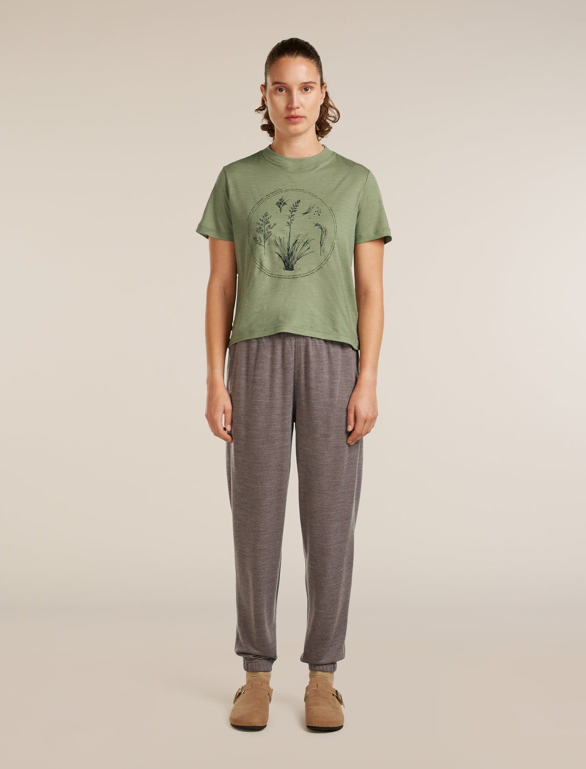 Women's Merino 150 Tech Lite Short Sleeve Crop Tee Seed Story Lichen - 3