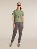 Women's Merino 150 Tech Lite Short Sleeve Crop Tee Seed Story Lichen - 5