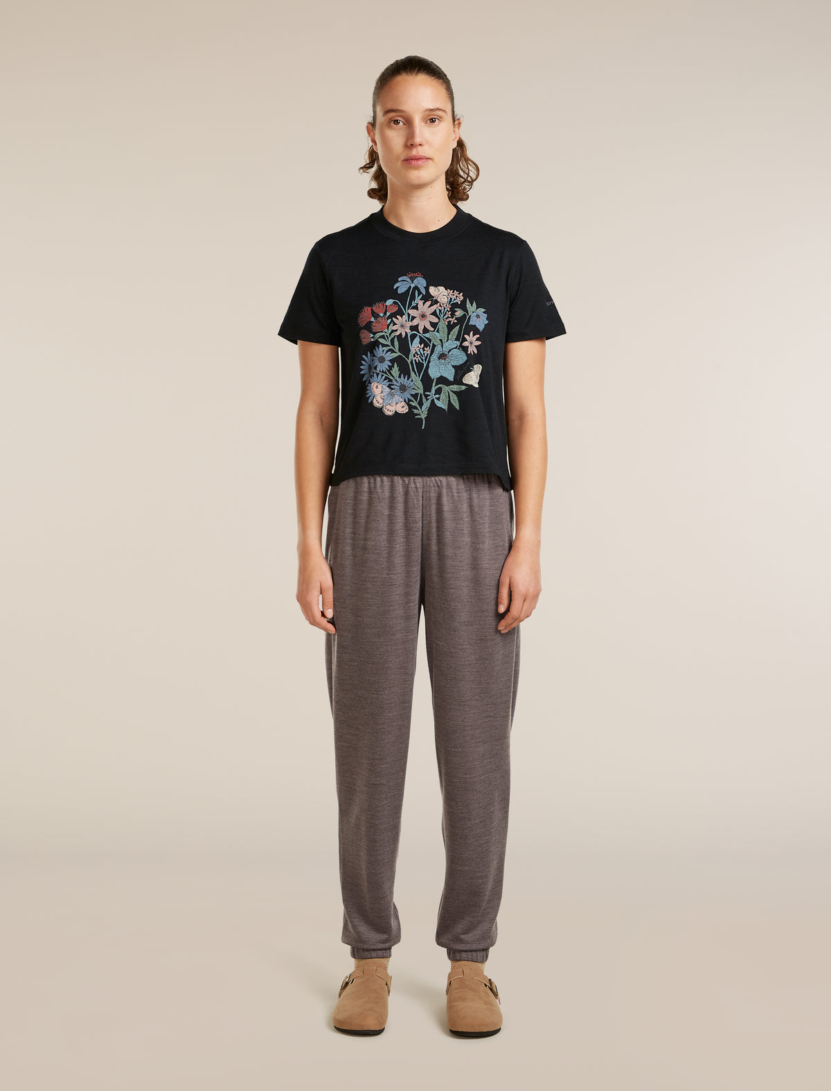 Women's Merino 150 Tech Lite Short Sleeve Crop Tee NZ Flora  - 3