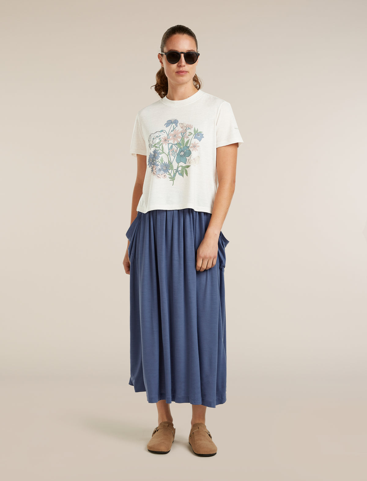 Women's Merino 150 Tech Lite Short Sleeve Crop Tee NZ Flora  - 4