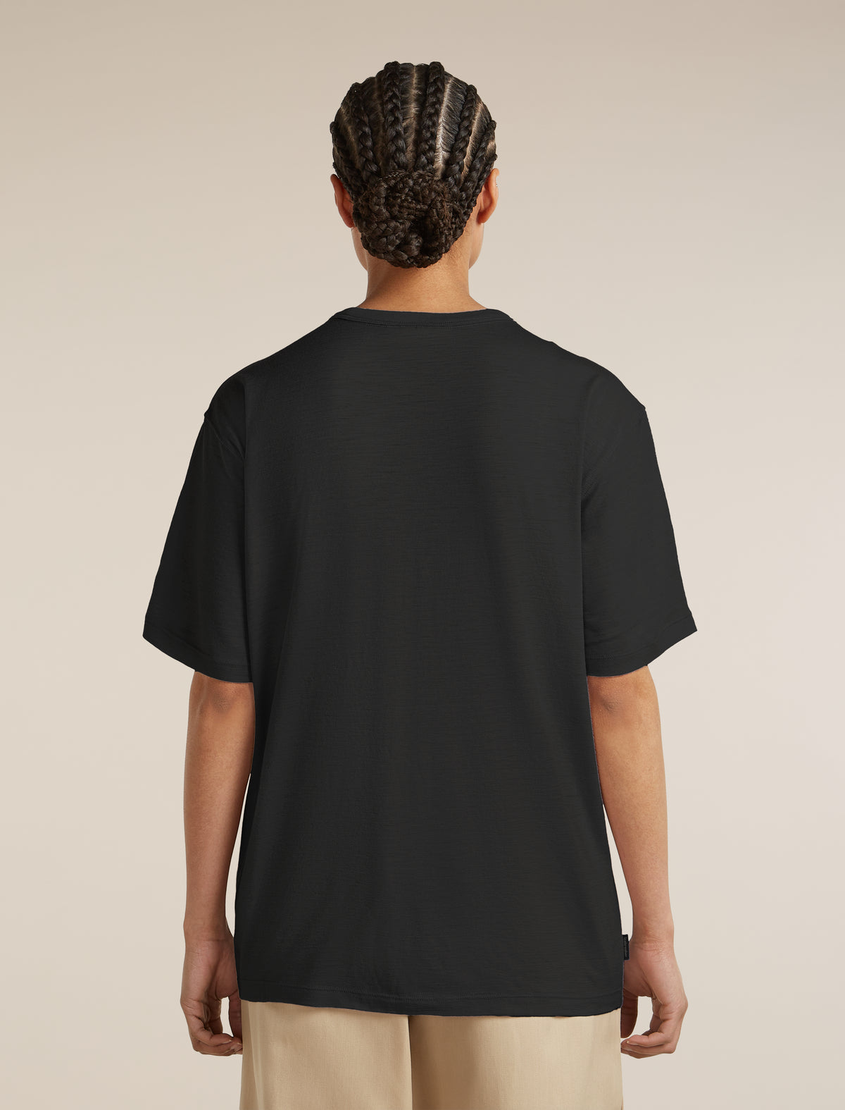 Women's Merino 150 Tech Lite Short Sleeve Relaxed Tee Mountain Shift Black - 2