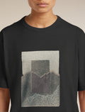 Women's Merino 150 Tech Lite Short Sleeve Relaxed Tee Mountain Shift Black - 5