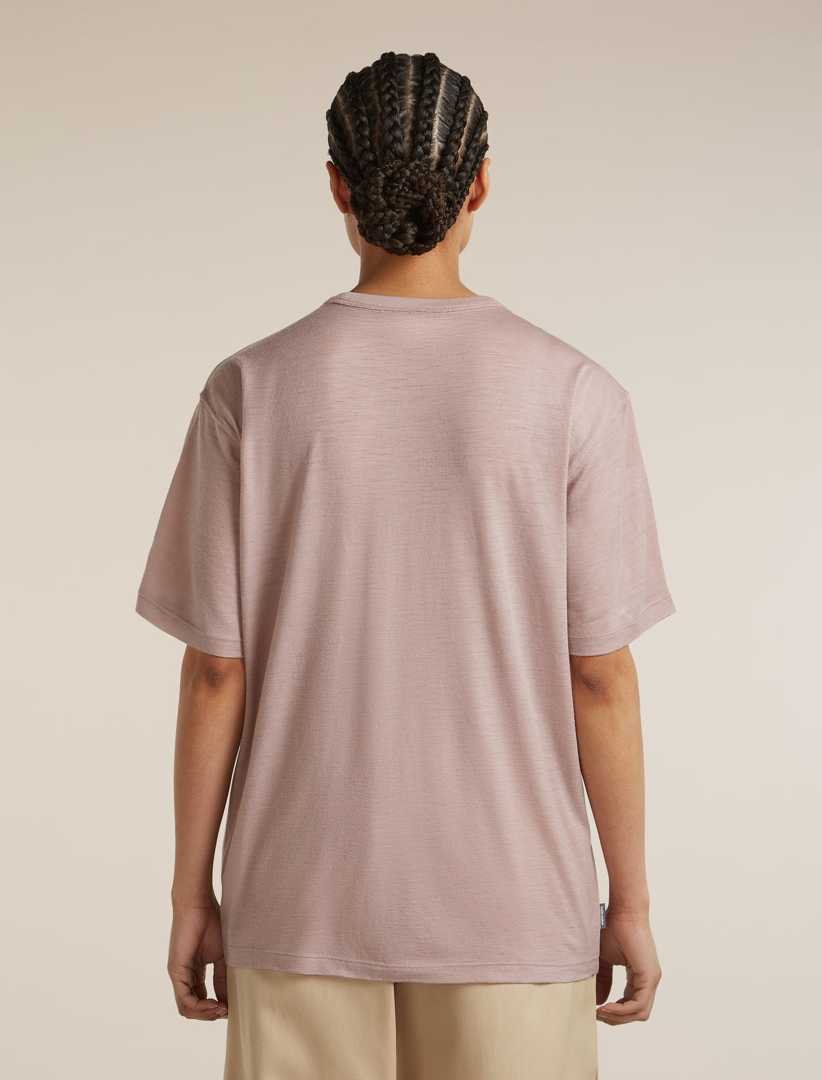 Women's Merino 150 Tech Lite Short Sleeve Relaxed Tee Mountain Shift Pink quartz - 3