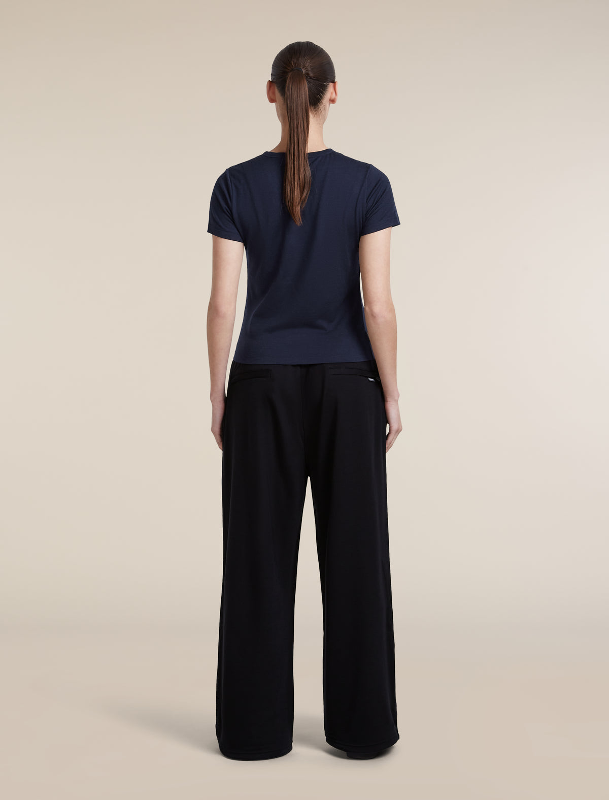 Women's Merino 200 Tech Lite Short Sleeve Crop Slim Tee Midnight Navy - 7