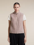 Women's Merino Blend 960 RealFleece™ High Pile Vest Pink Quartz Heather - 1