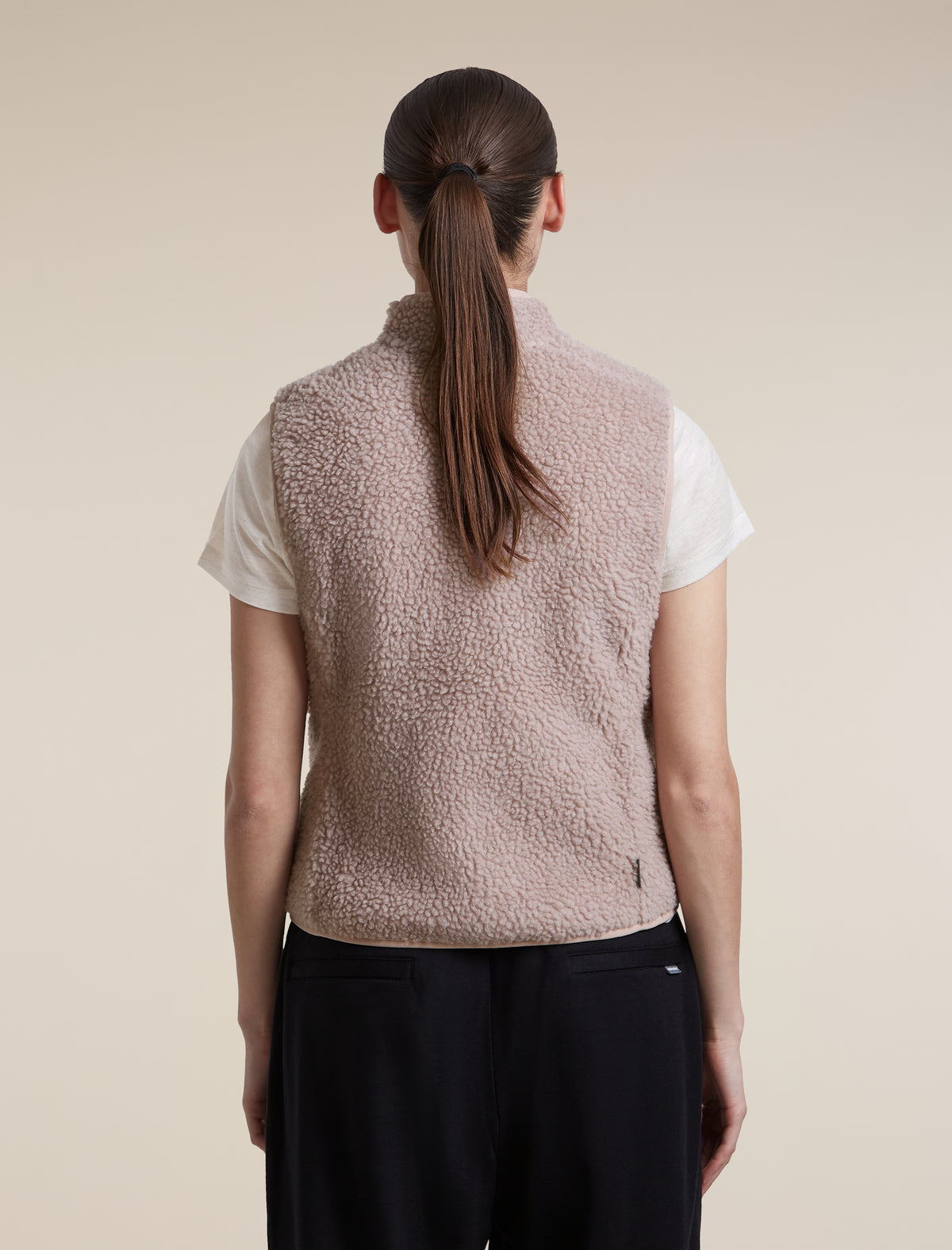 Women's Merino Blend 960 RealFleece™ High Pile Vest Pink Quartz Heather - 2