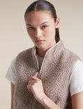 Women's Merino Blend 960 RealFleece™ High Pile Vest Pink Quartz Heather - 7