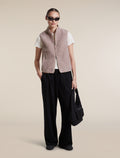 Women's Merino Blend 960 RealFleece™ High Pile Vest Pink Quartz Heather - 4