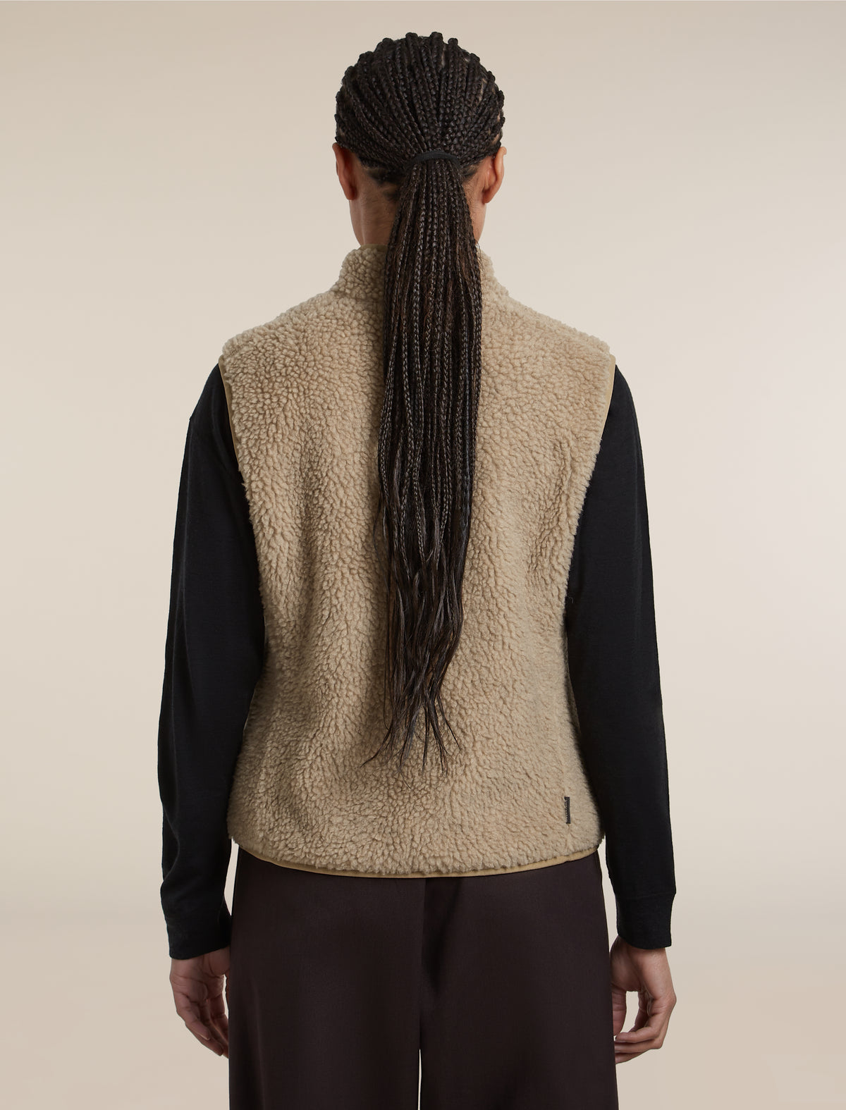 Women's Merino Blend 960 RealFleece™ High Pile Vest Bay Heather/Cumin - 2