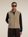 Women's Merino Blend 960 RealFleece™ High Pile Vest Bay Heather/Cumin - 5