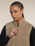 Women's Merino Blend 960 RealFleece™ High Pile Vest Bay Heather/Cumin - 6