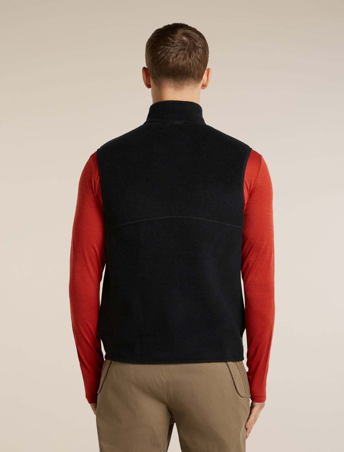 Men's Merino Blend 800 RealFleece™ Classic Pile Vest Black - 2