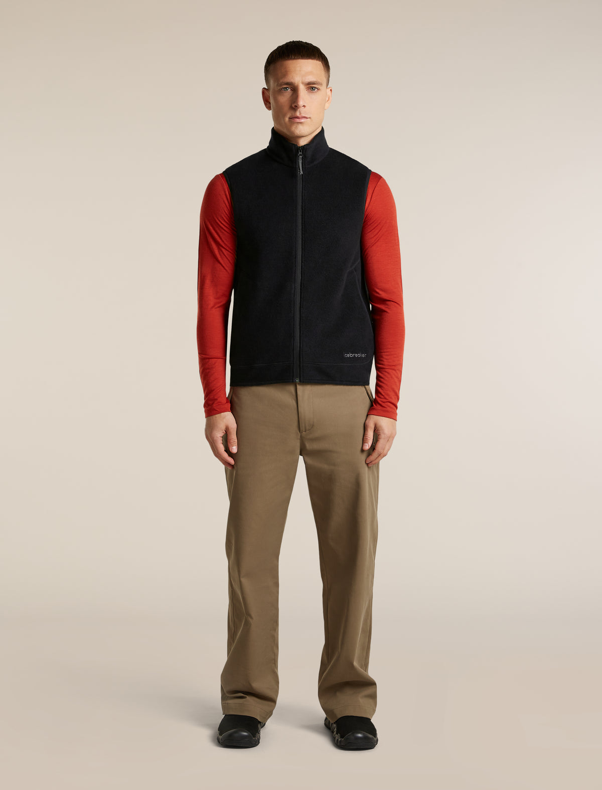 Men's Merino Blend 800 RealFleece™ Classic Pile Vest Black - 3