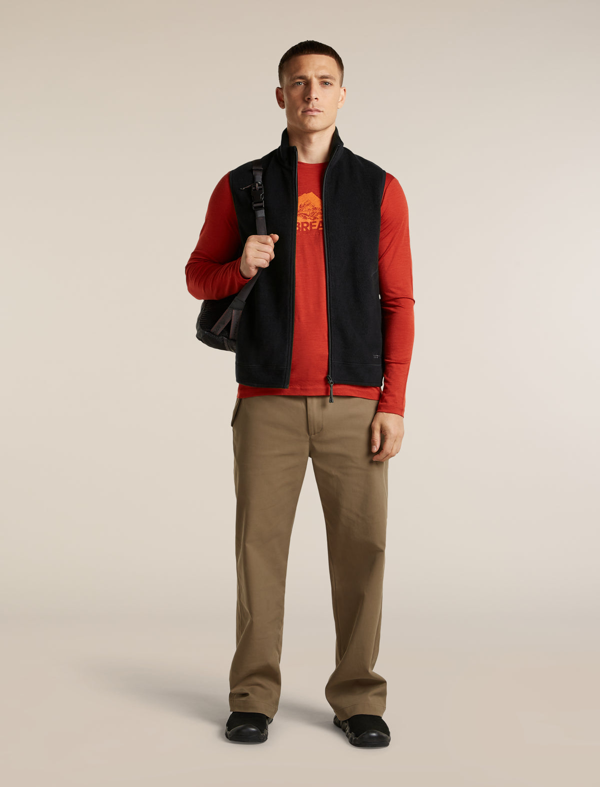Men's Merino Blend 800 RealFleece™ Classic Pile Vest Black - 4