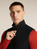 Men's Merino Blend 800 RealFleece™ Classic Pile Vest Black - 6