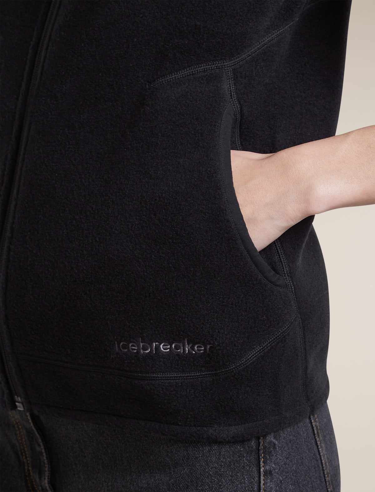 Women's Merino Blend 800 RealFleece™ Classic Pile Vest Black - 8