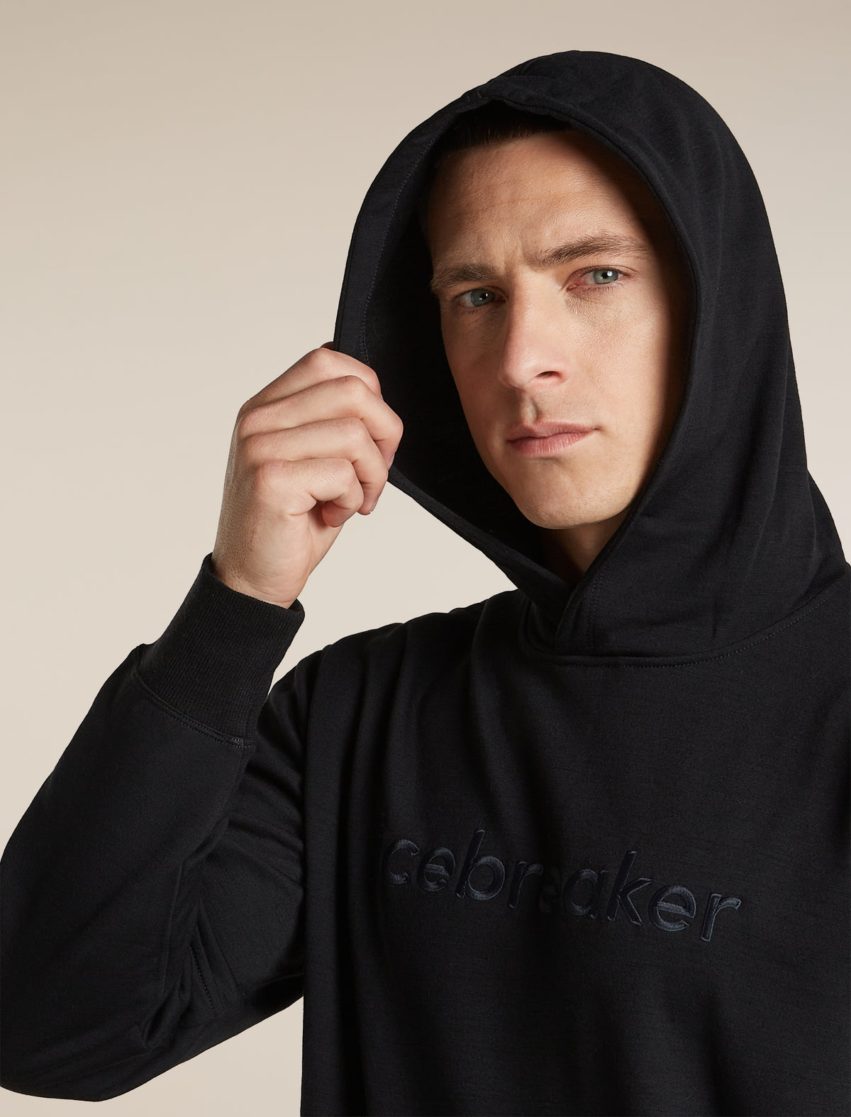 Men's Merino 360 RealFleece™ Elemental Long Sleeve Hoodie Black - 6