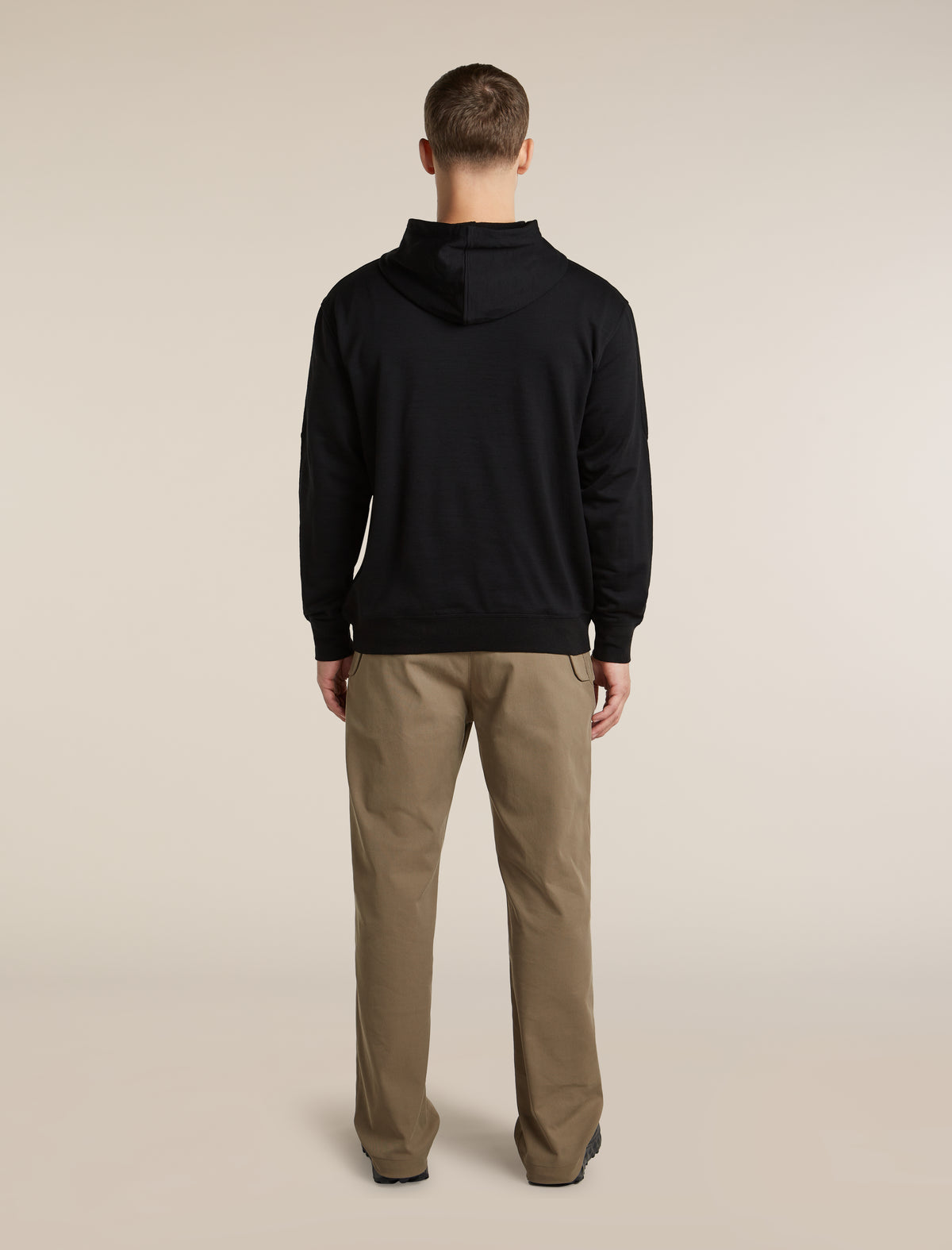 Men's Merino 360 RealFleece™ Elemental Long Sleeve Hoodie Black - 8