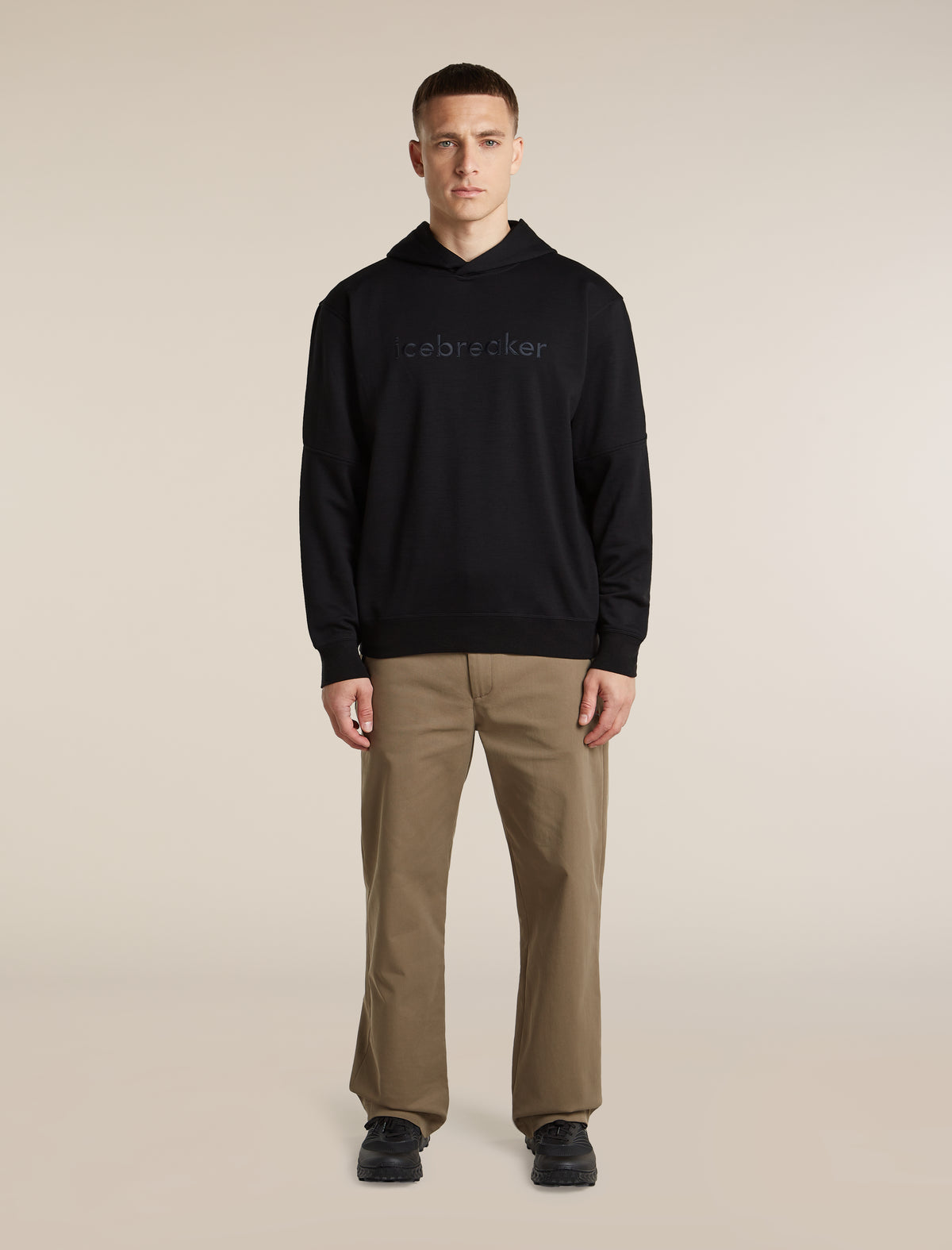 Men's Merino 360 RealFleece™ Elemental Long Sleeve Hoodie Black - 3