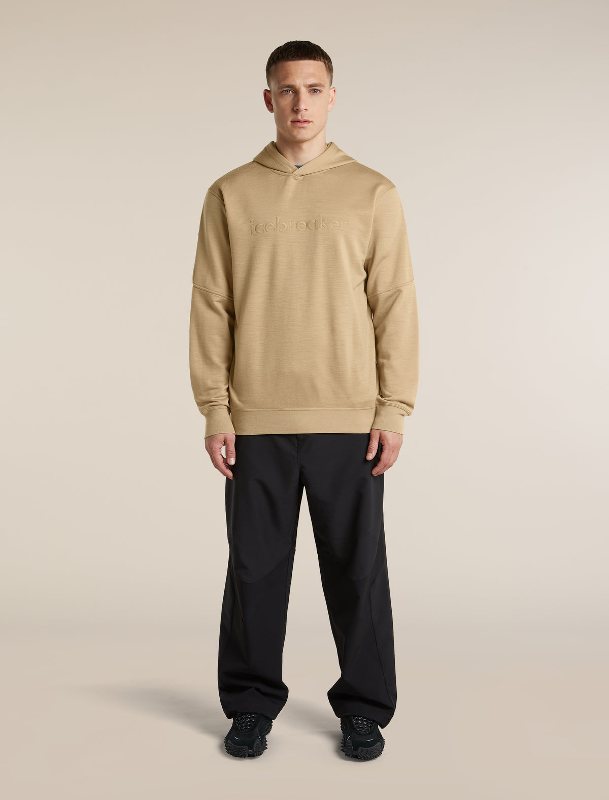 Men's Merino 360 RealFleece™ Elemental Long Sleeve Hoodie Cumin - 3