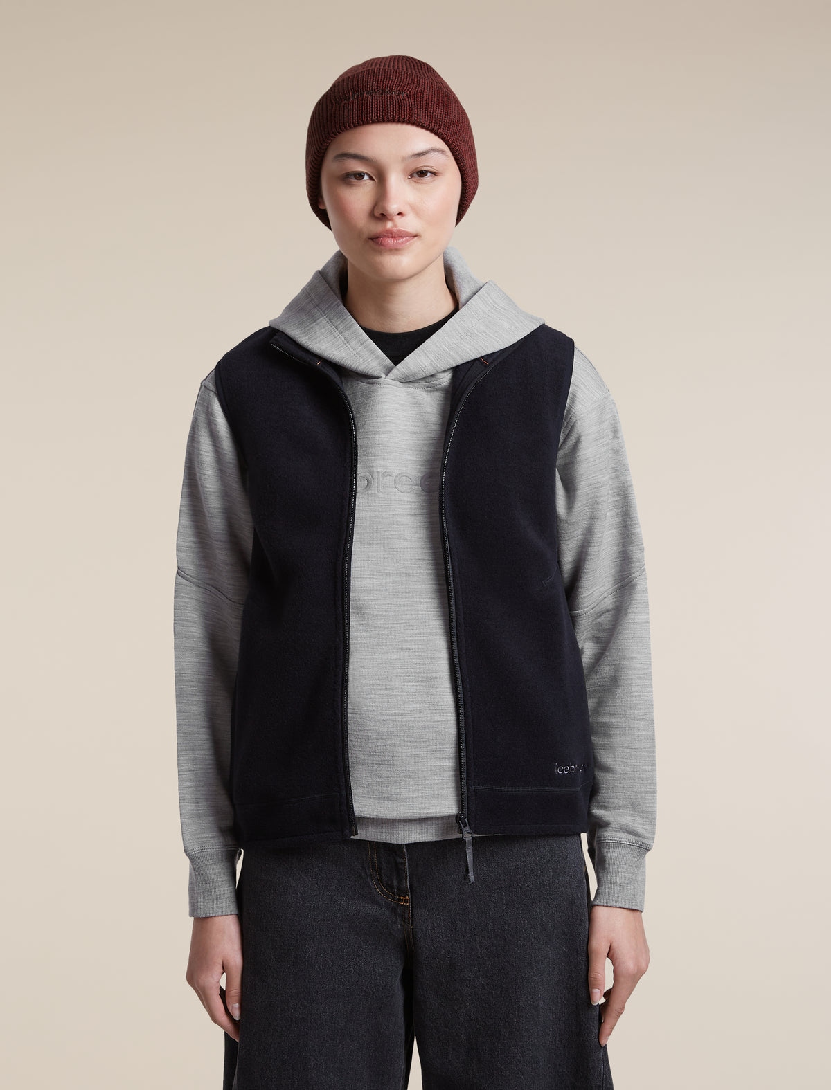 Women's Merino 360 RealFleece™ Elemental Long Sleeve Hoodie Metro Heather - 5