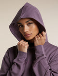Women's Merino 360 RealFleece™ Elemental Long Sleeve Hoodie Grey Plum - 6