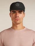 Unisex Shell+™ Cotton Windbreaker Trucker Hat Logo Reflections Black - 1
