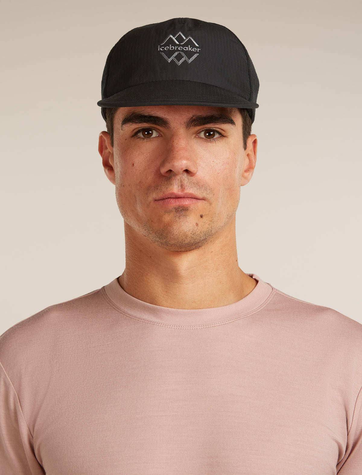 Unisex Shell+™ Cotton Windbreaker Trucker Hat Logo Reflections Black - 1