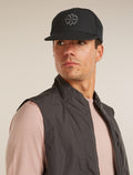 Unisex Shell+™ Cotton Windbreaker Trucker Hat Logo Reflections Black - 3