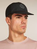 Unisex Shell+™ Cotton Windbreaker Trucker Hat Logo Reflections Black - 5