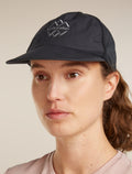 Unisex Shell+™ Cotton Windbreaker Trucker Hat Logo Reflections Black - 6