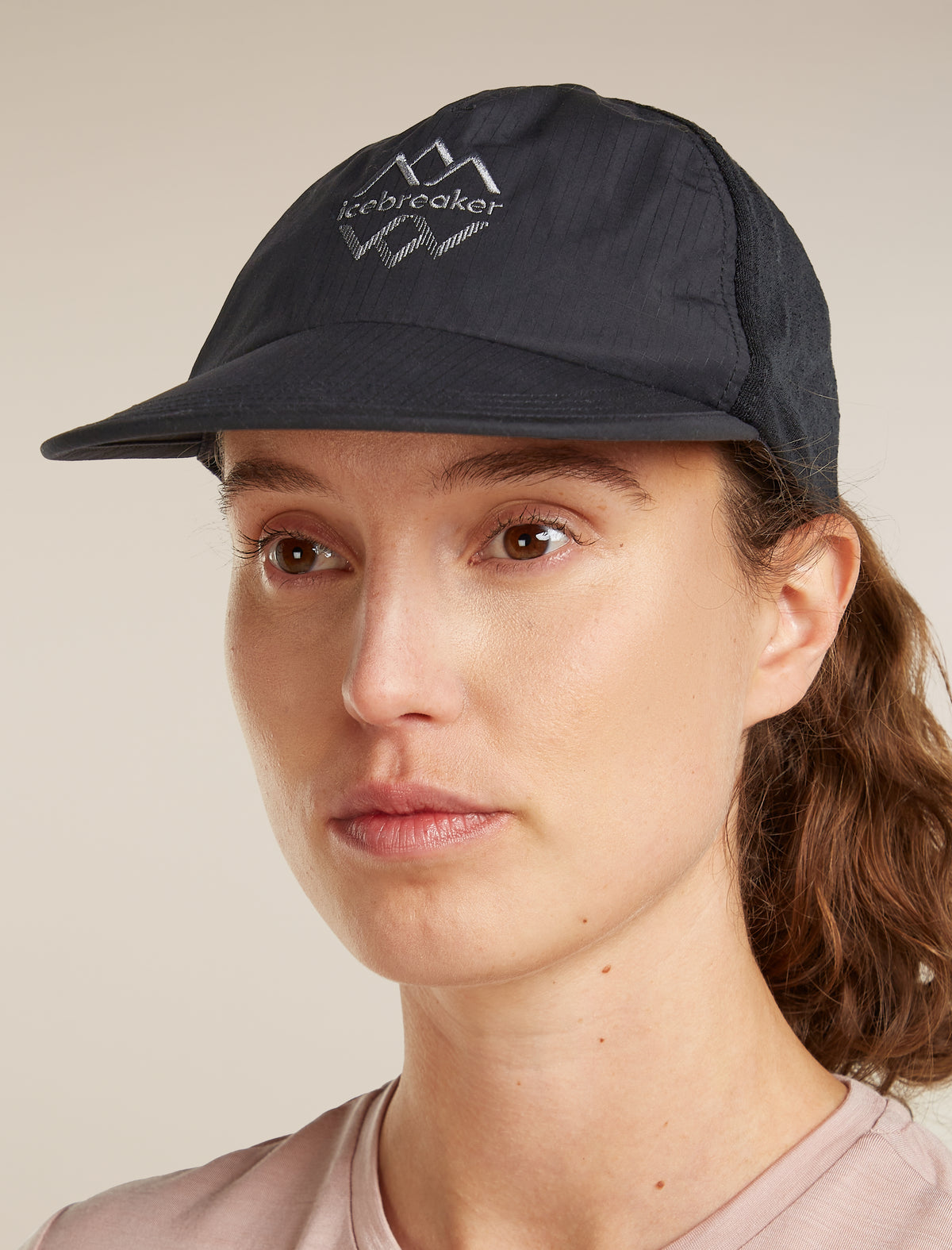 Unisex Shell+™ Cotton Windbreaker Trucker Hat Logo Reflections Black - 6