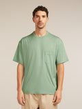 Unisex Merino 150 Short Sleeve Pocket Tee Seaglass - 1