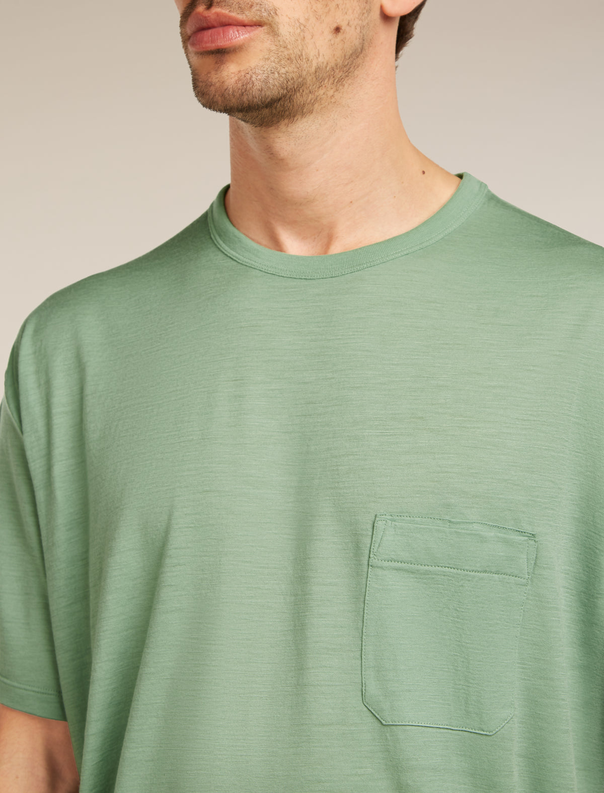 Unisex Merino 150 Short Sleeve Pocket Tee Seaglass - 5