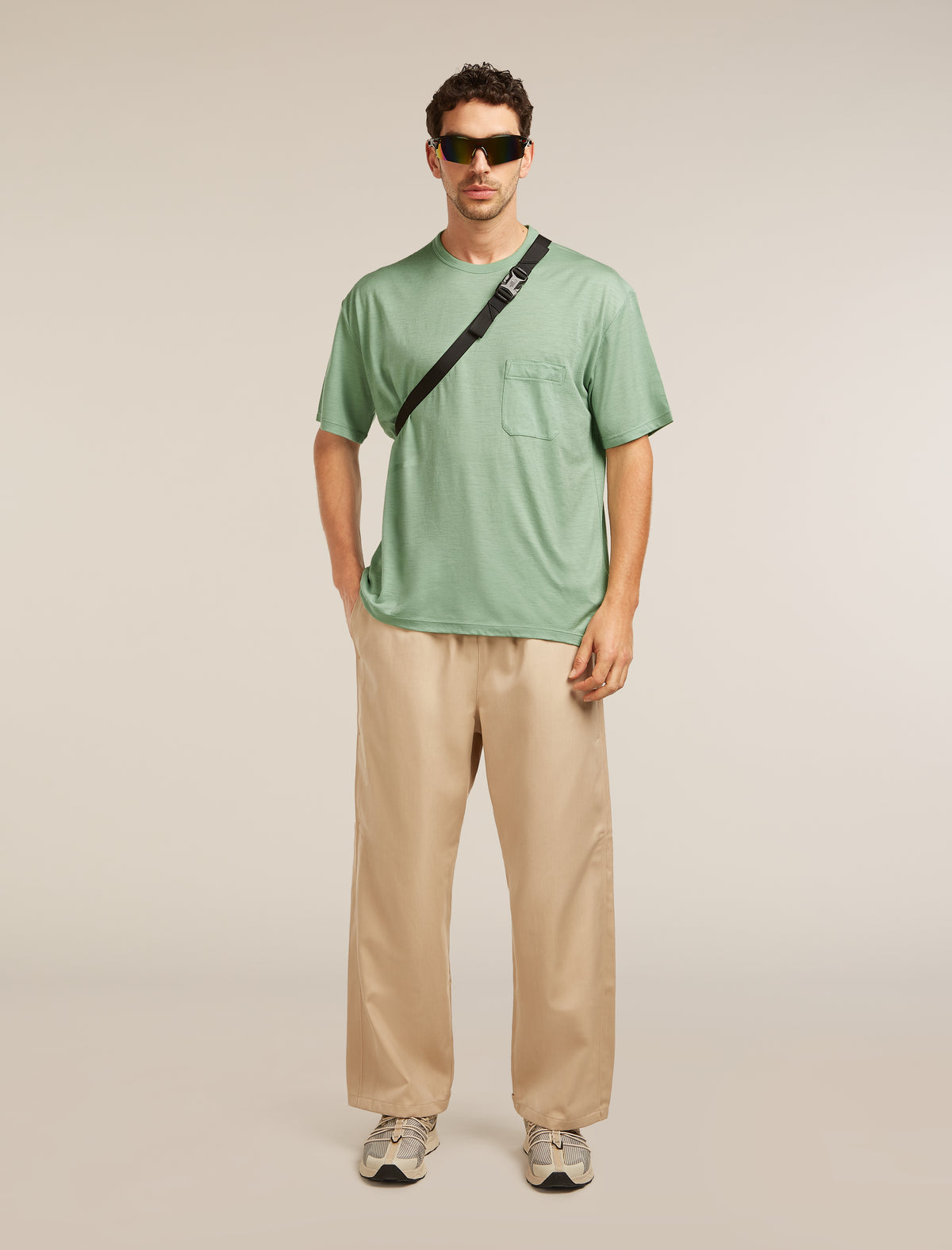 Unisex Merino 150 Short Sleeve Pocket Tee Seaglass - 4