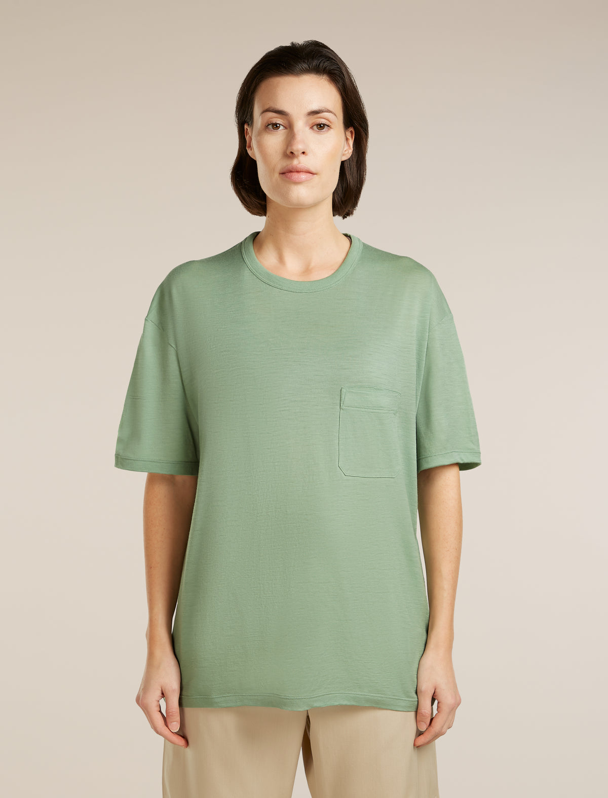 Unisex Merino 150 Short Sleeve Pocket Tee Seaglass - 3
