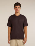 Unisex Merino 150 Short Sleeve Pocket Tee Bittersweet - 1