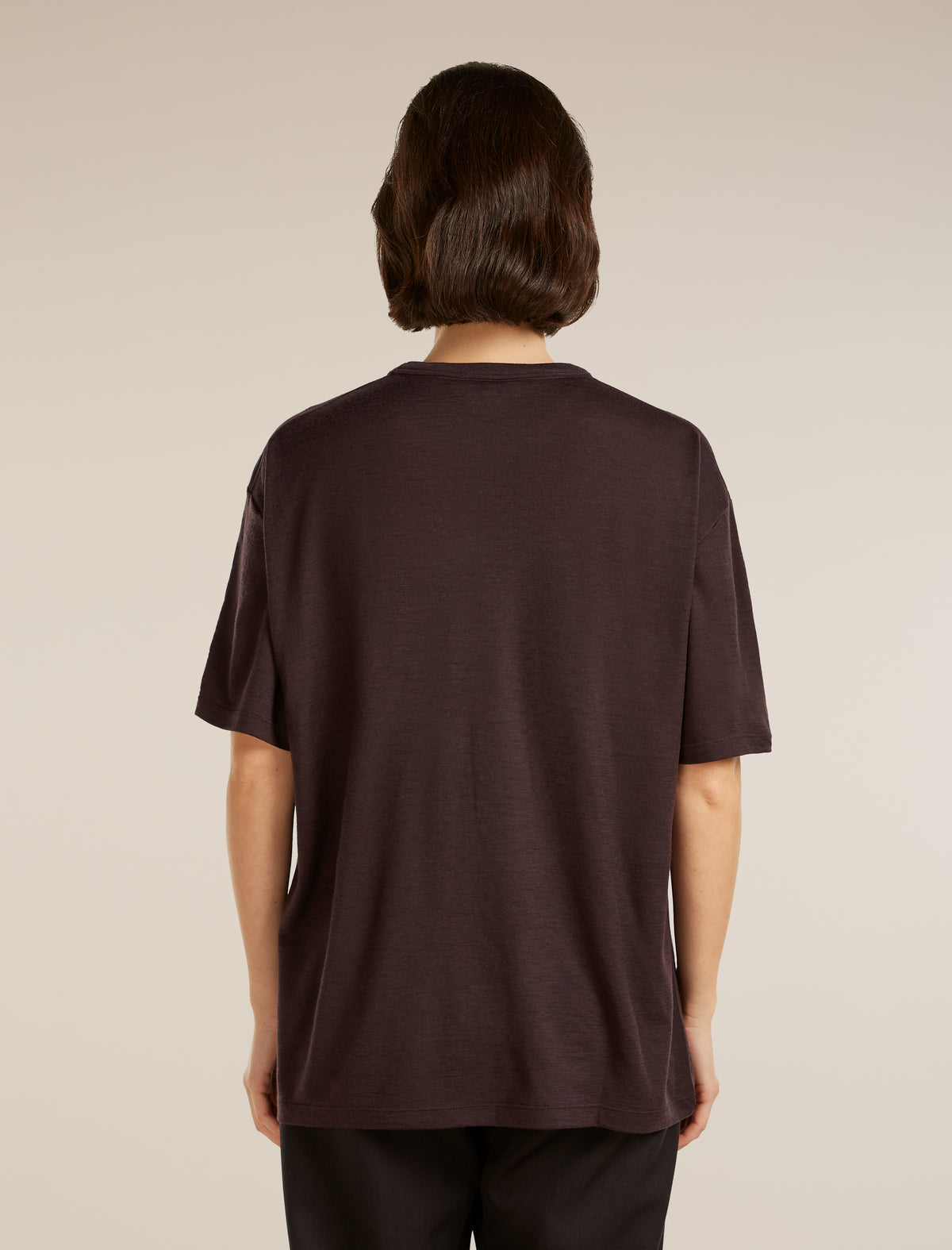 Unisex Merino 150 Short Sleeve Pocket Tee Bittersweet - 9
