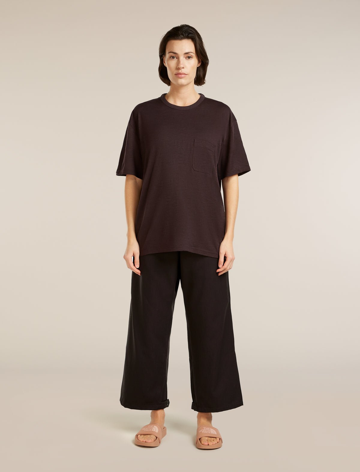 Unisex Merino 150 Short Sleeve Pocket Tee Bittersweet - 7